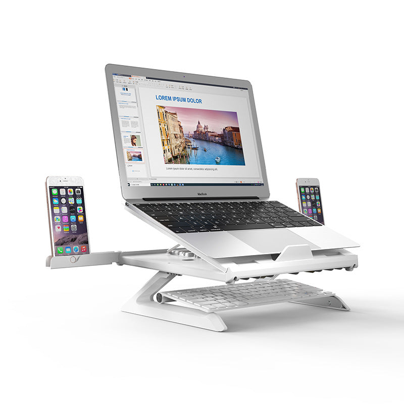 Adjustable Ergonomic Laptop Stand for Comfortable Neck & Back
