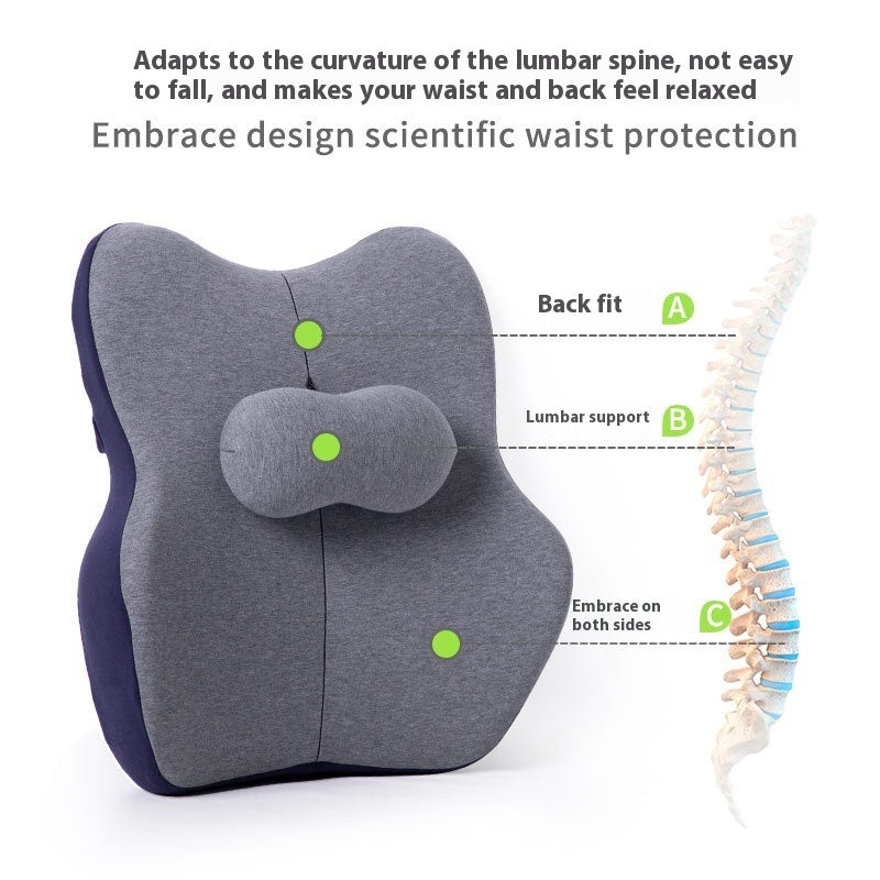 Back Support Lumbar Pillow for Daily Sitting Comfort