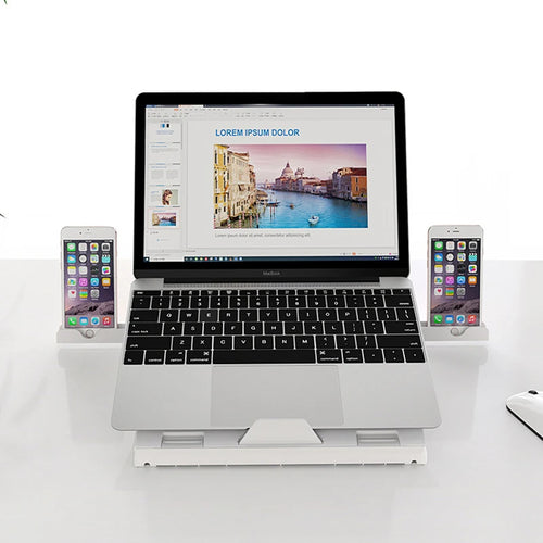 Adjustable Ergonomic Laptop Stand for Comfortable Neck & Back
