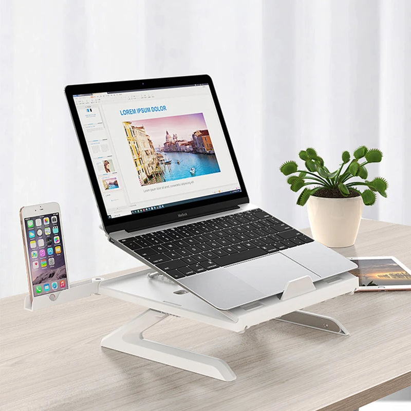 Adjustable Ergonomic Laptop Stand for Comfortable Neck & Back